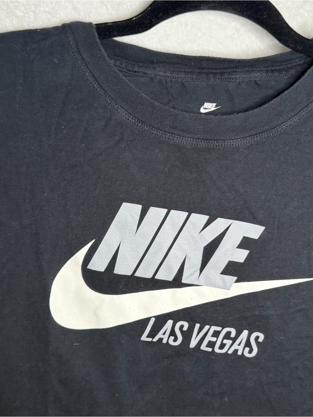 Nike Black Short Sleeve T-Shirt with White Logo